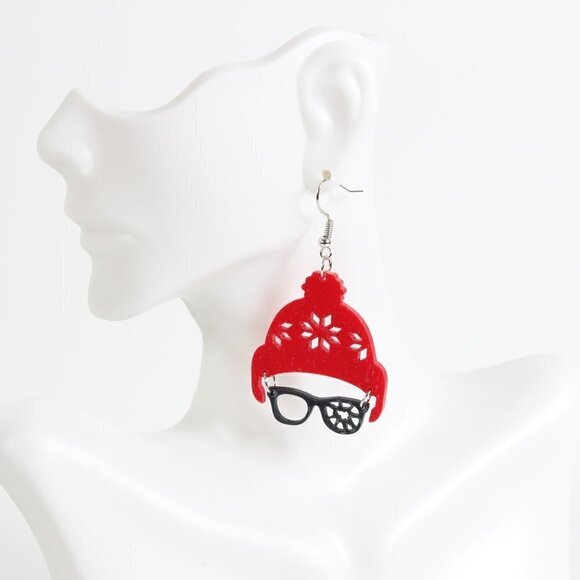 A Christmas Story Earrings,  Oh Fudge! Brand New - Picture 2 of 4